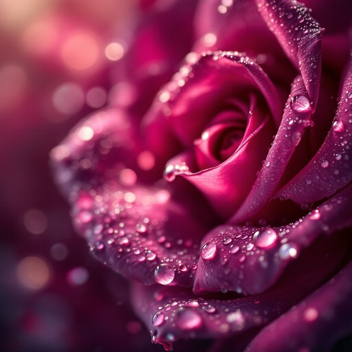 Free Magenta Rose Dewdrops Image - Rose, Magenta, Purple | Download at ...