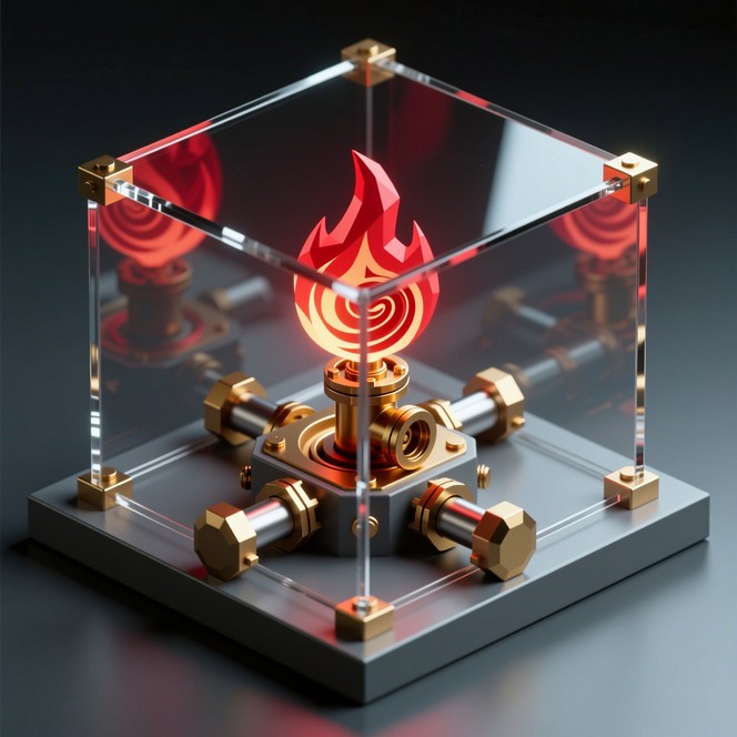 Work Cube Fire Free Contained Fire Core Photo - Geometric, Flame, Cube | Download at ...
