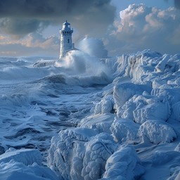 Cold Lighthouse Free Icy Lighthouse View Image - Lighthouse, Ice, Clouds | Download at ...