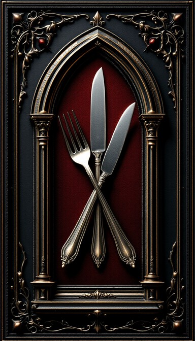 Free Gothic Dining Emblem Image - Gothic, Victorian, Silverware ...