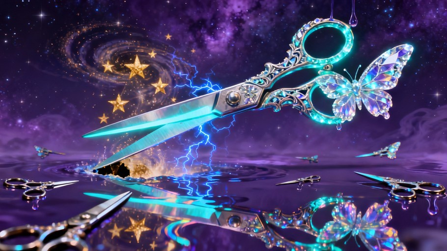 Free Cosmic Scissors Floating Image - Scissors, Shears, Space ...