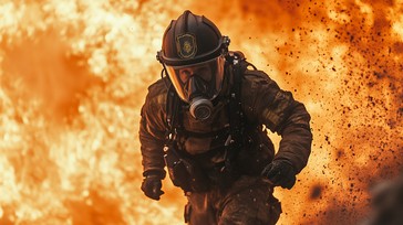 Free Firefighter in Action Image - Firefighter, Fire, Flames | Download ...