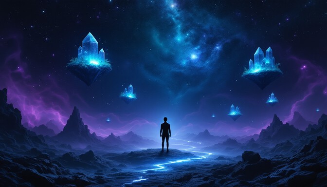 Free Cosmic Reality Transcendence Image - Silhouette, Cosmic, Purple ...