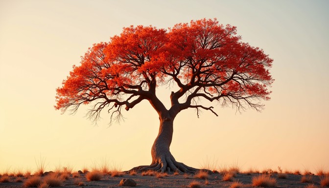 Free Fiery Coral Tree Image - Coral, Tree, Red | Download at StockCake