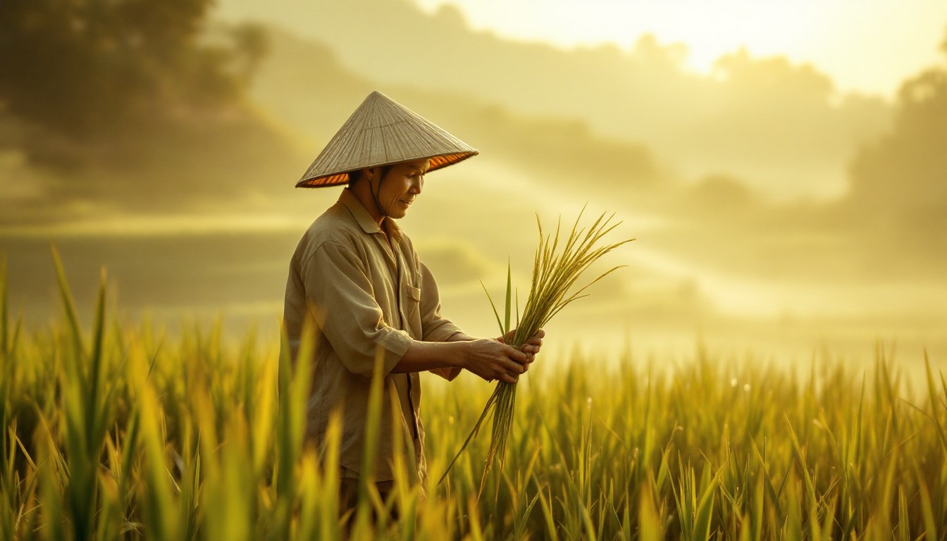 Free Dawn Rice Harvest Image - Rice, Dawn, Sunrise | Download at StockCake