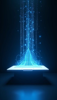 Flow Image Computer Free Digital Data Flow Image - Laptop, Holographic, Cyberpunk ...