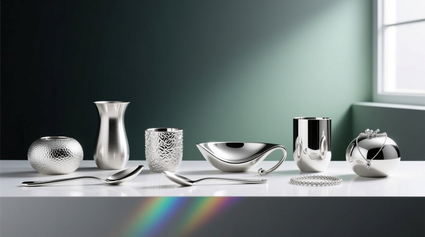 Free Elegant Silver Arrangement Image - Silver, Metallic, Minimalist ...