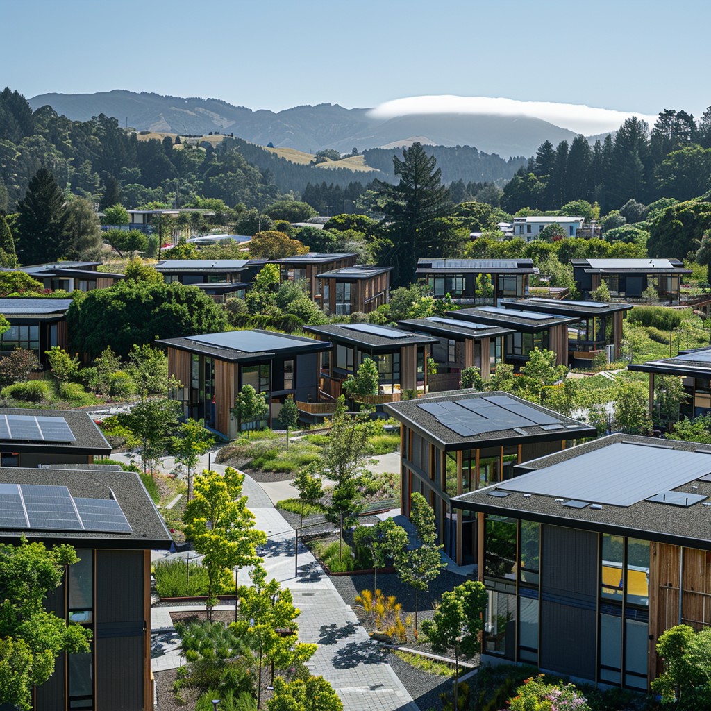 Free Eco-friendly Housing Estate Image - Sustainable, Modern, Eco ...