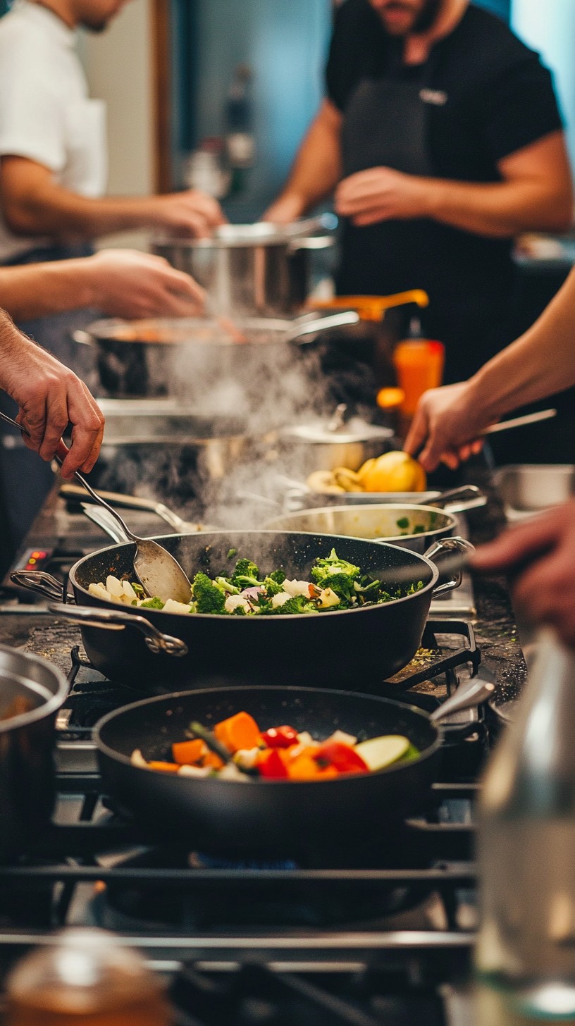 Free Cooking Together Joyfully Image - Cooking, Kitchen, Friends ...