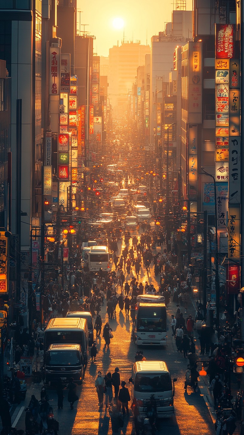 Free Sunset City Bustle Image - Sunset, City, Street | Download at ...