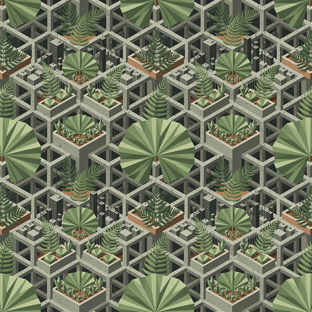 Free Urban Botanical Geometry Image - Geometric, Botanical, Pattern ...