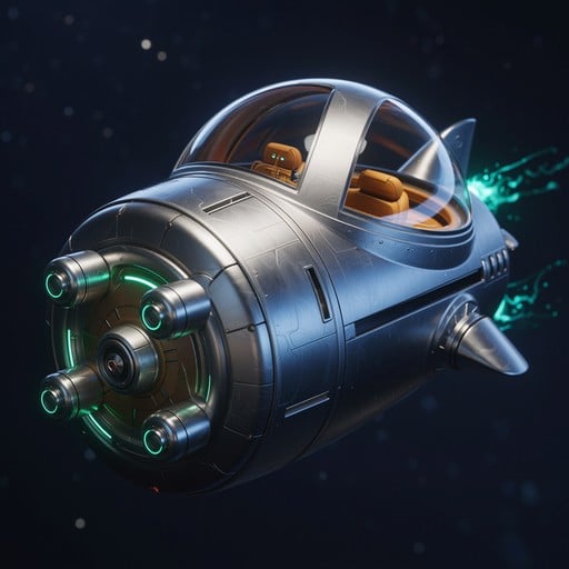 Free Sleek Retro Rocket Image - Spacecraft, Retrofuture, Chrome ...