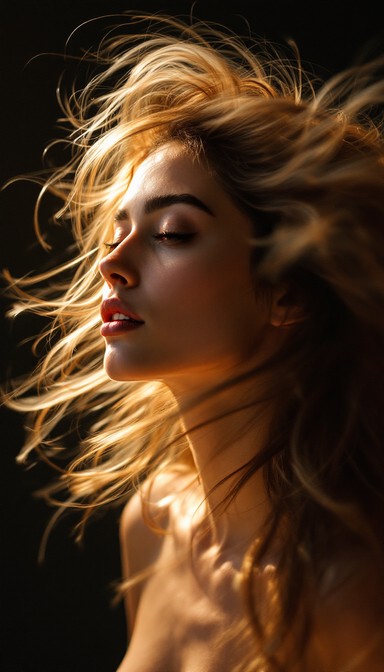 Free Flowing Hair Motion Image - Hairstyling, Cinematic, Editorial ...