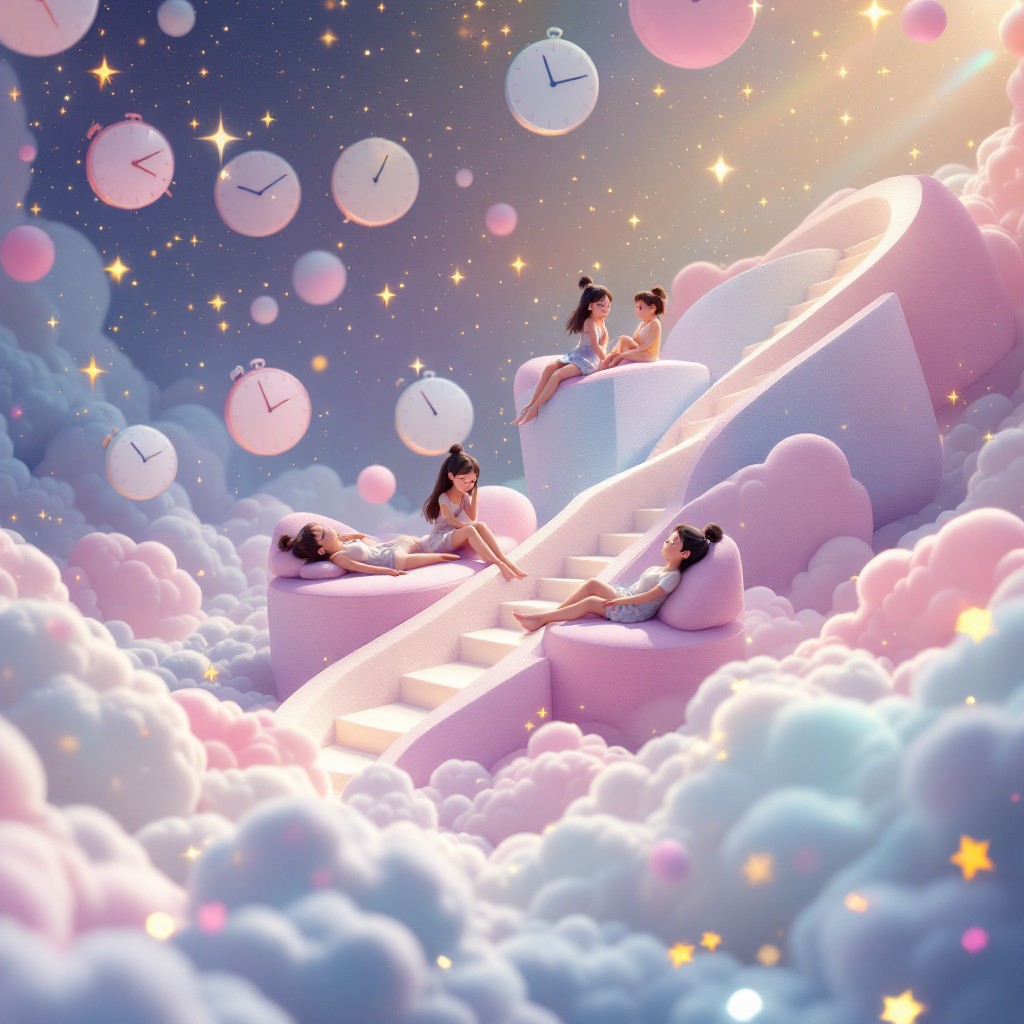 Free Dreamy Clock Paradise Image - Dreamy, Surreal, Whimsical ...