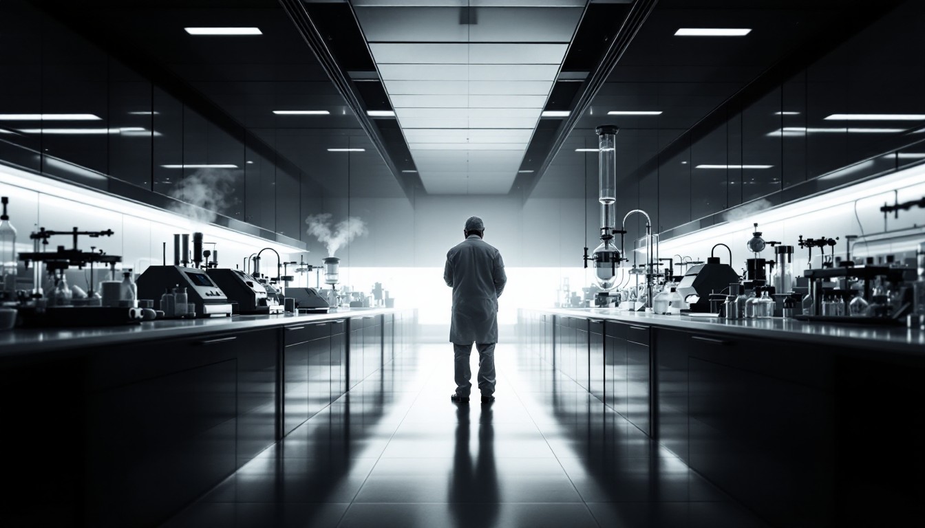 Free Laboratory Light Silhouette Image - Laboratory, Science, Research ...