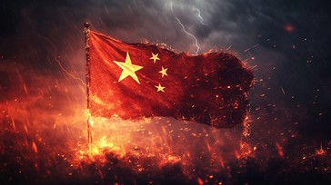 Free Fiery Flag Display Image - Flag, China, Fire | Download at StockCake