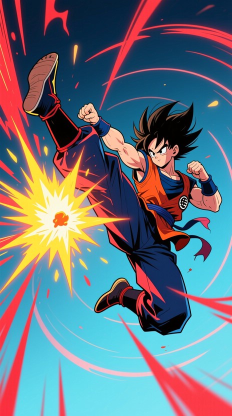 Free Powerful Anime Kick Image - Anime, Manga, Kick | Download at StockCake