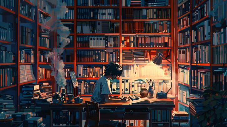 Free Focused Study Session Image - Library, Studying, Books | Download ...