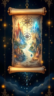 Free Enchanted Fantasy Scroll Image - Scroll, Parchment, Map | Download ...