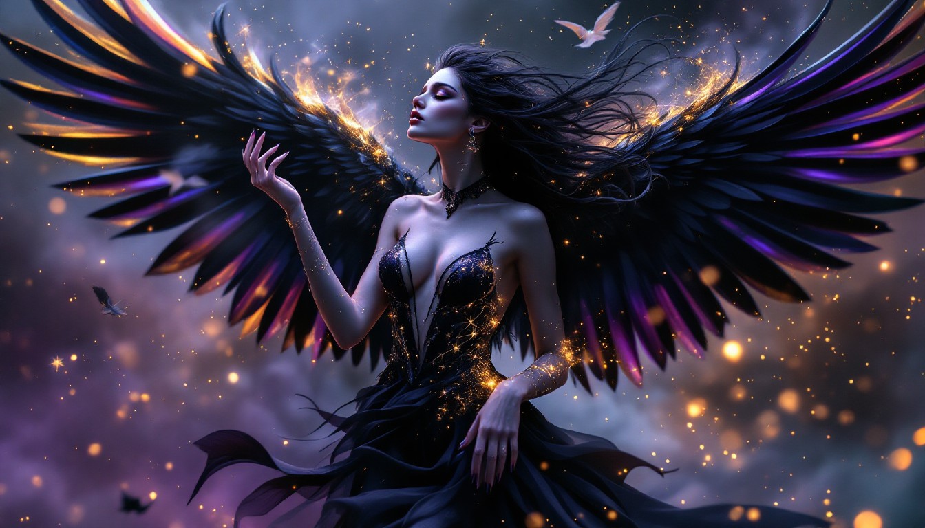 Free Mystical Crow Transformation Image - Mystical, Transformation ...