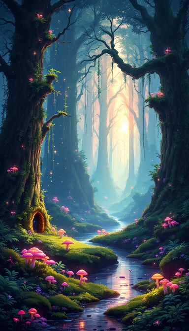 Free Enchanted Fairy Forest Image - Pixelart, Fairy, Forest | Download ...