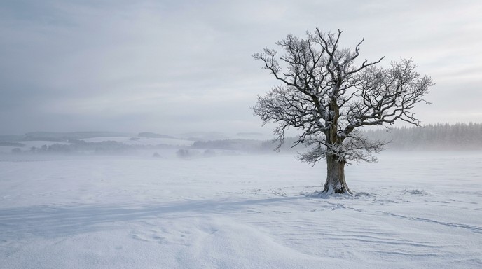 Download Solitary winter tree Image - Solitary, Winter, Tree | StockCake