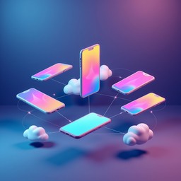 Free Connected Cloud Devices Image - Smartphones, Cloud, Network ...