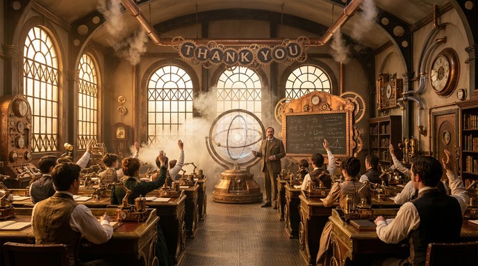 Free Steampunk Classroom Wonder Image - Steampunk, Classroom, Victorian ...