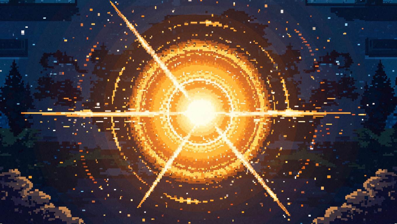 Free Golden Pixel Explosion Image - Explosion, Pixel, Art | Download at ...