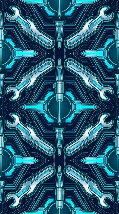 Silver Futuristic Pattern Free Futuristic Tools Pattern Image - Futuristic, Geometric, Pattern ...