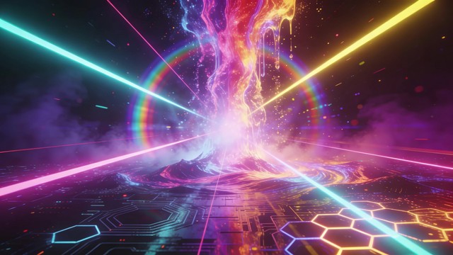 Free Neon Miracle Manifestation Image - Cyberpunk, Neon, Futuristic ...