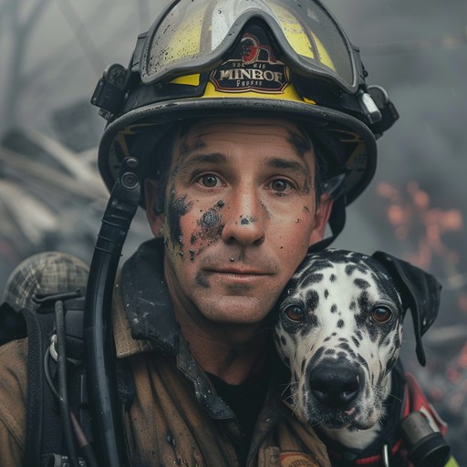 Free Heroic Firefighter Rescues Image - Firefighter, Dog, Rescue ...
