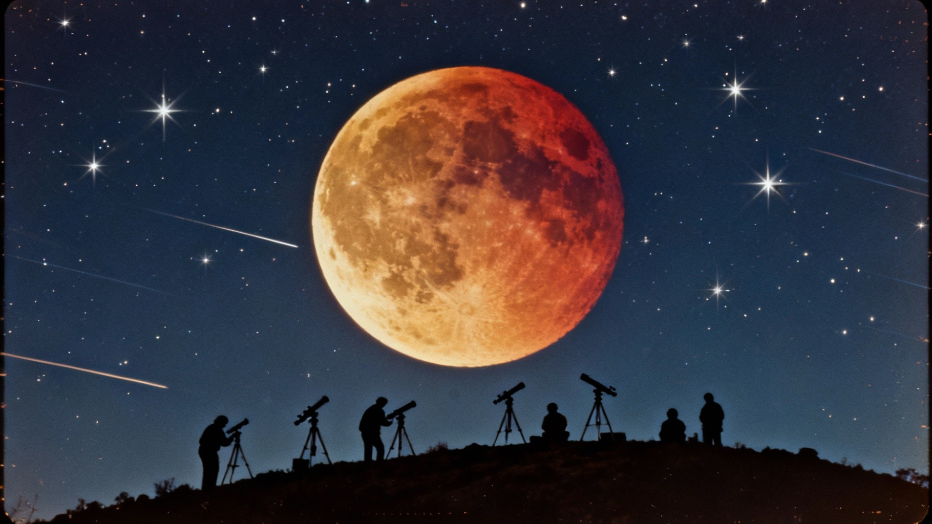 Observing Eclipse Free Vintage Eclipse Observation Photo - Eclipse, Moon, Lunar ...