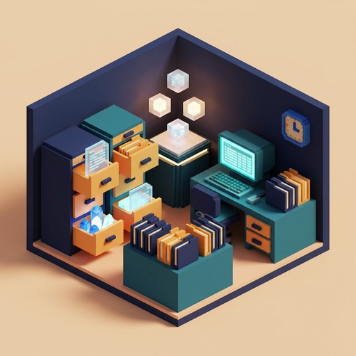 Download Futuristic Line Art Office 3D Images for Free | StockCake