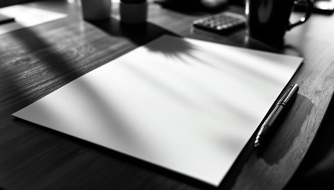 Free Document Awaits Inspiration Image - Minimal, Document, Pen ...