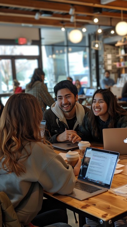 Free Friendly Coffee Meetup Image - Friends, Coffee, Laughter ...