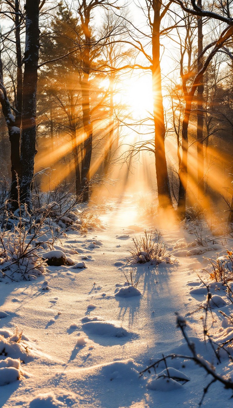 Free Winter Sun Rays Image - Winter, Sunbeams, Forest | Download at ...