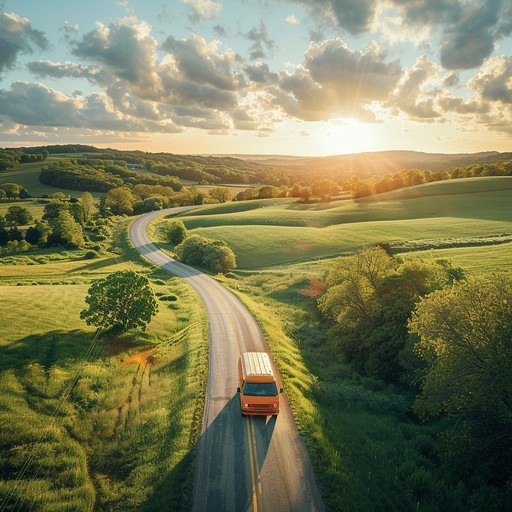 Free Sunset road trip Image - Sunset, Road, Van | Download at StockCake