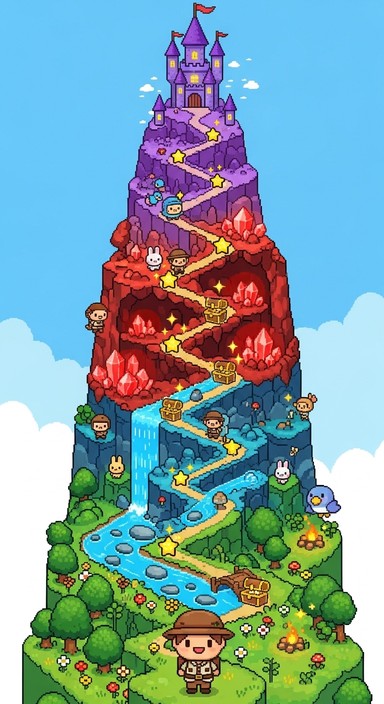 Free Pixel Adventure Mountain Image - Pixel, Adventure, Mountain ...