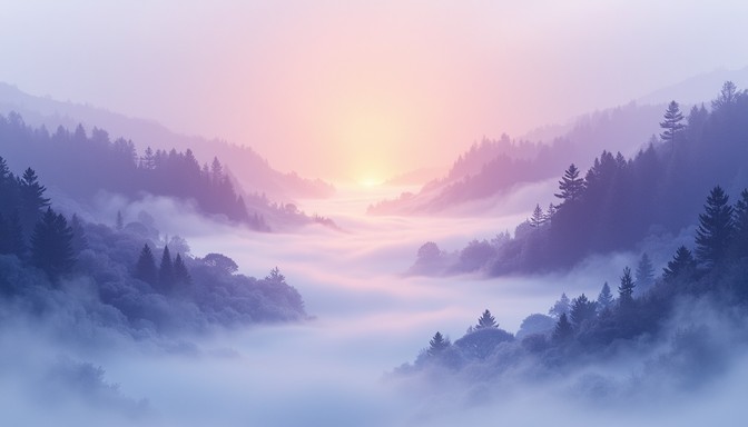 Free Mountains Meet Sunrise Image - Sunrise, Mountains, Mist | Download ...