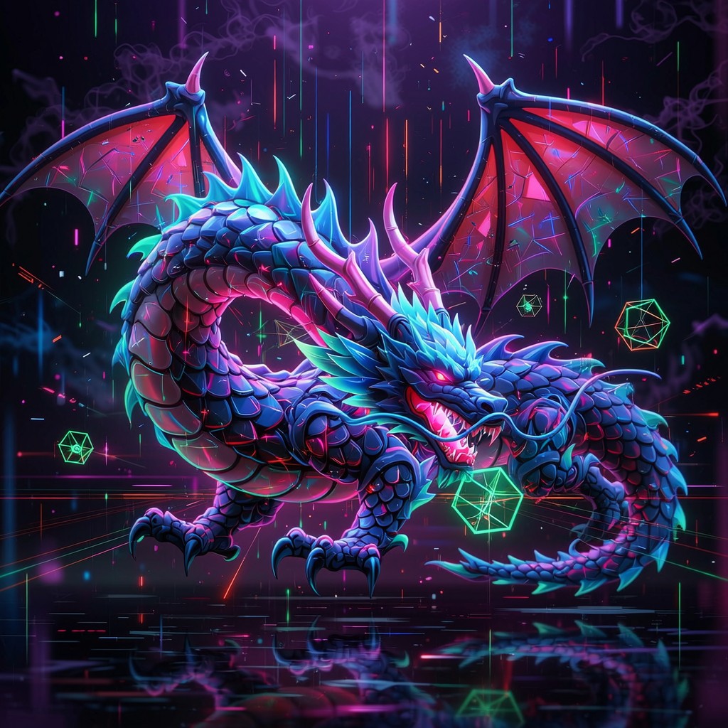 Free Cyberpunk Dragon Power Image - Dragon, Cyberpunk, Neon | Download ...