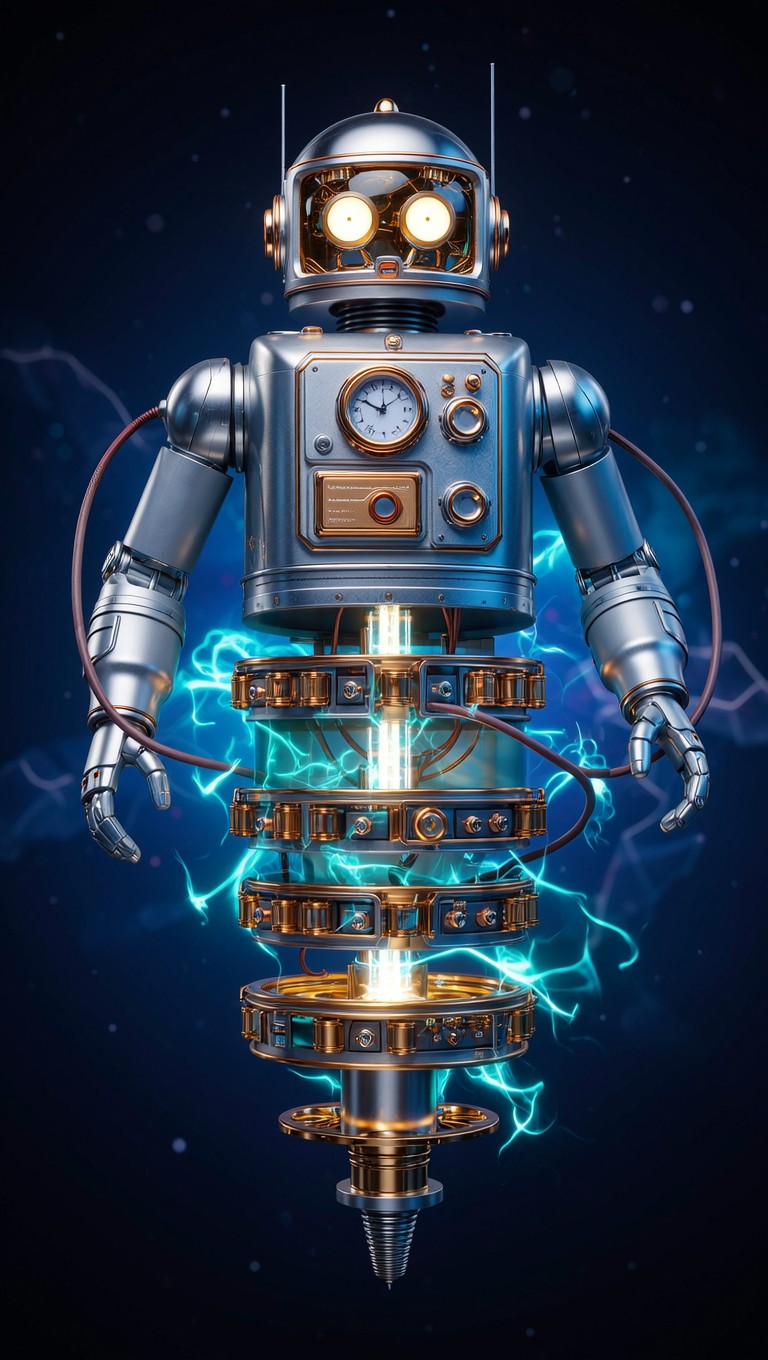 Free Ascending Retro Robot Image - Robot, Android, Retro | Download at ...