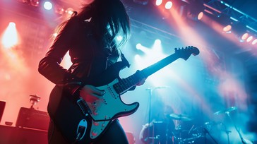 Free Guitarist Rocking Stage Image - Music, Performance, Concert ...