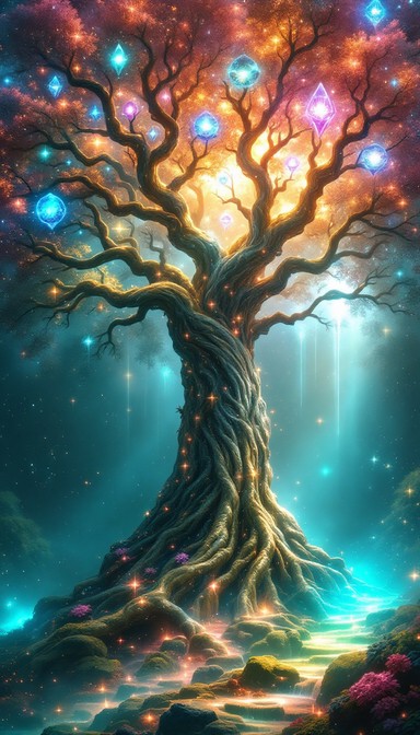 Free Cosmic Tree Glows Image - Tree, Cosmic, Magical | Download at ...