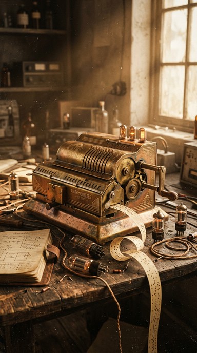 Free Vintage Computing Machine Image - Vintage, Brass, Mechanical ...