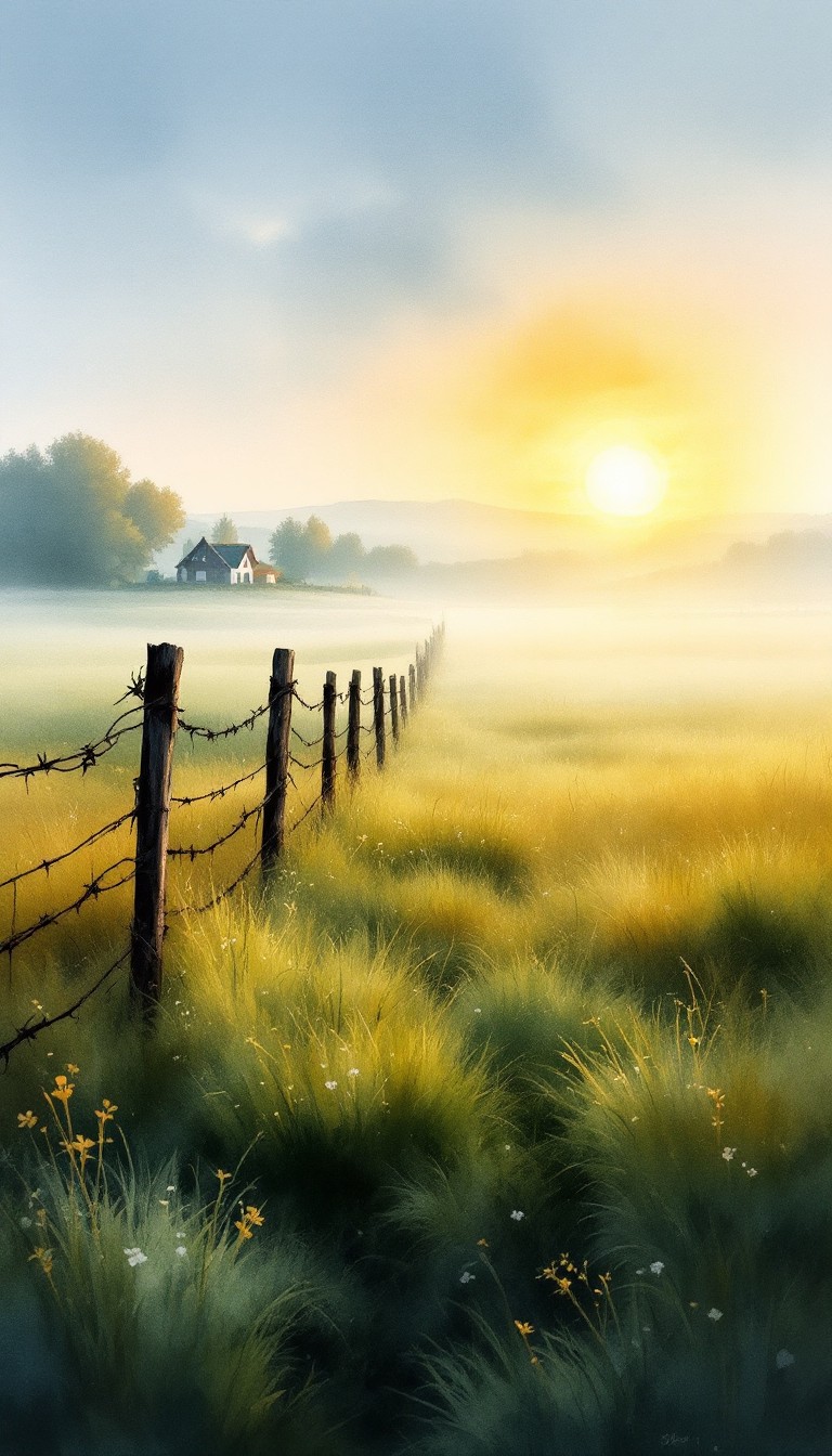 Free Misty Morning Meadow Image - Sunrise, Misty, Rural | Download at ...