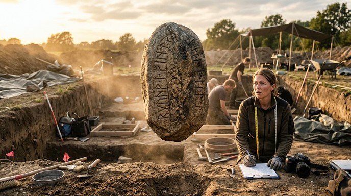 Digging Viking Rune Free Floating Ancient Runes Image - Archaeology, Runes, Floating ...