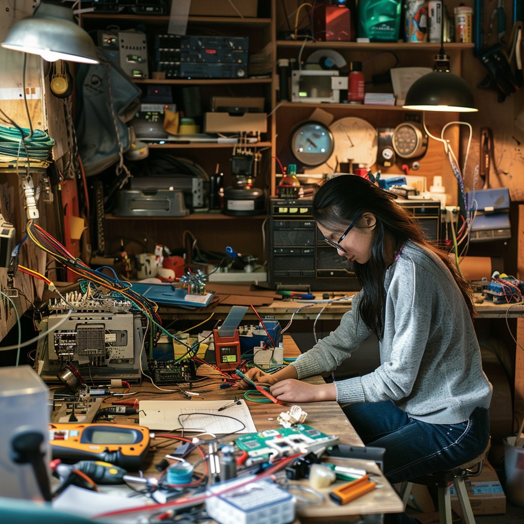 Free Electronics Workshop Activity Image - Electronics, Workshop, Woman ...