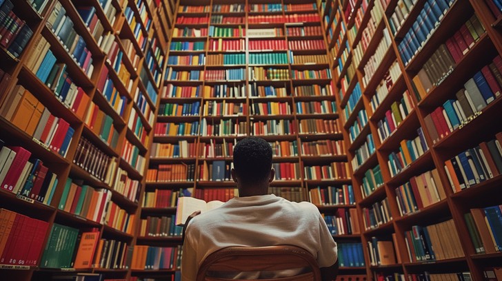 Reading In The Library Free Library Reading Session Image - Library, Reading, Books | Download ...