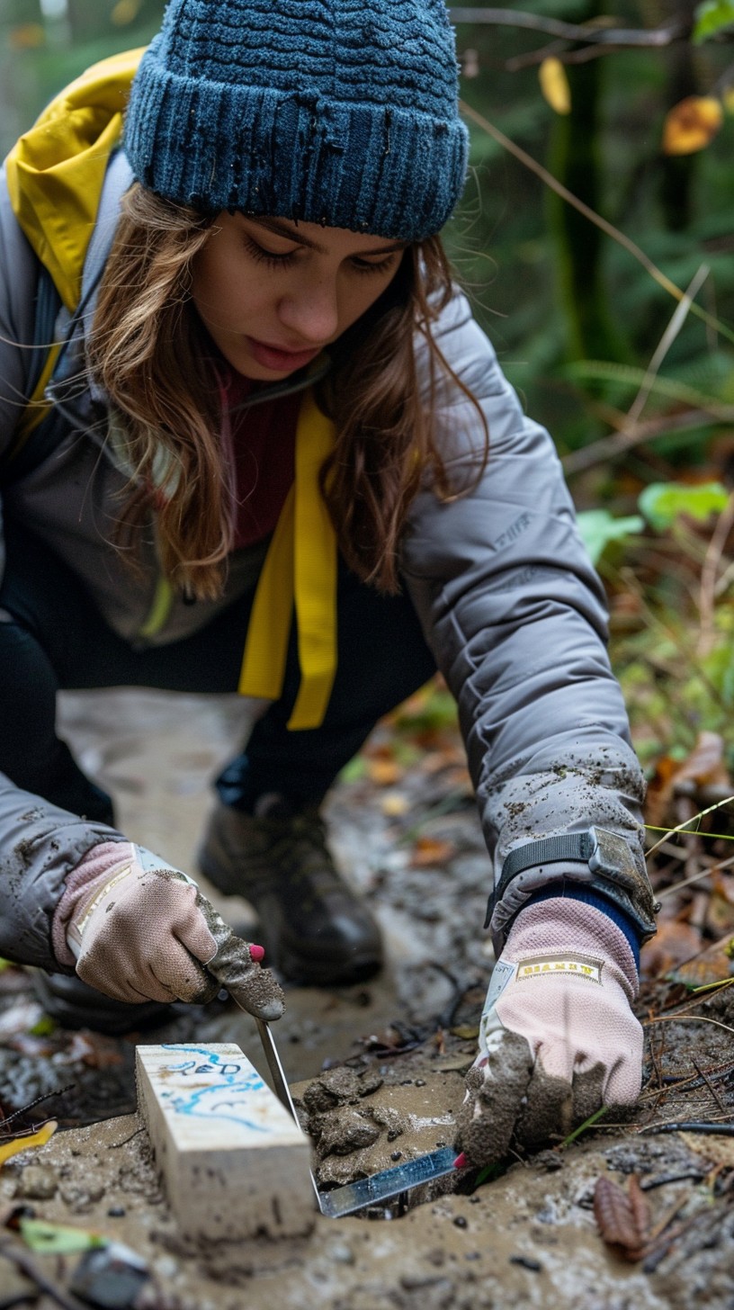 Free Geocaching Adventure Unfolds Image - Woman, Adventure, Forest ...